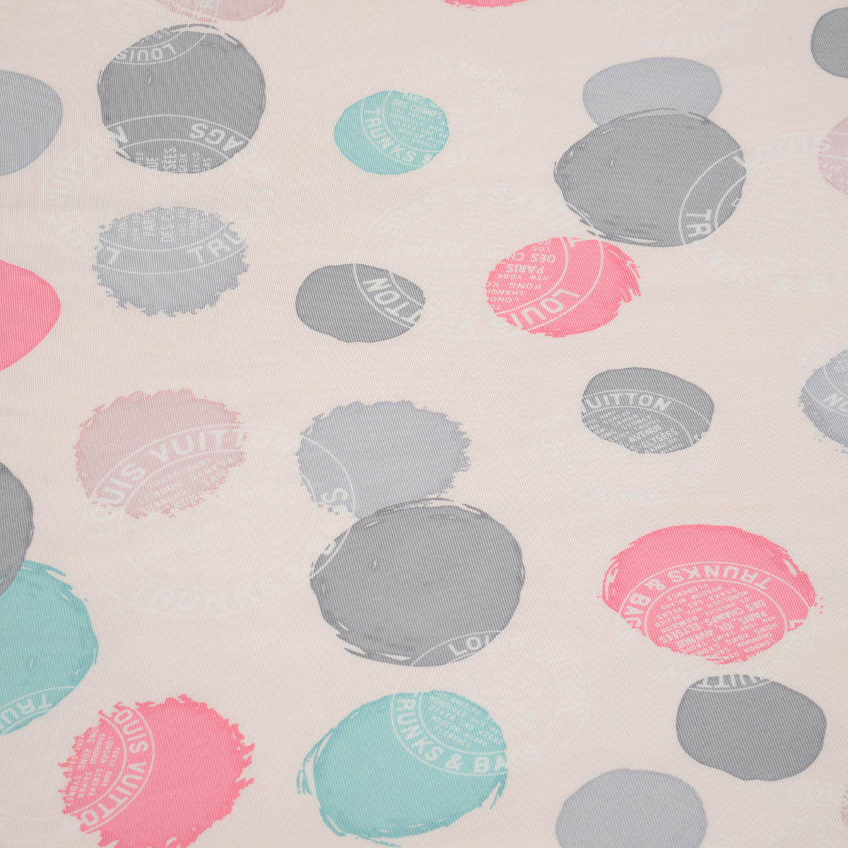 Louis Vuitton Pastel Silk Trunks & Bags Losange