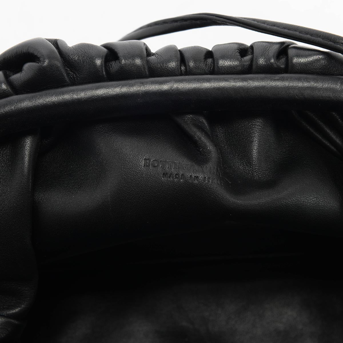Bottega Veneta Black Calfskin Mini Pouch