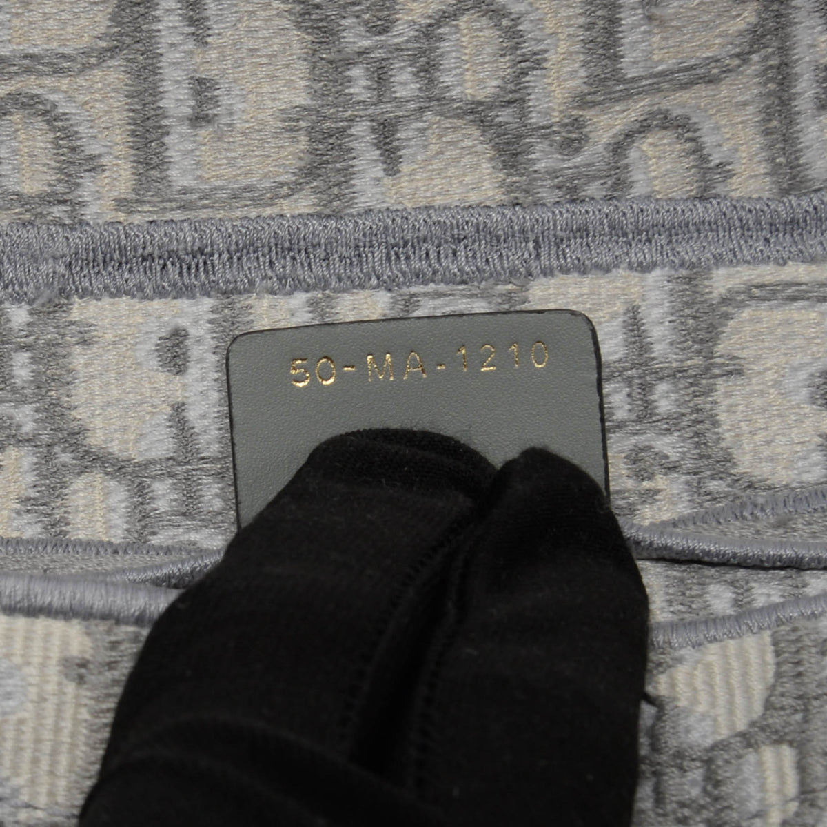 Dior Grey Oblique Canvas Medium Saddle Bag