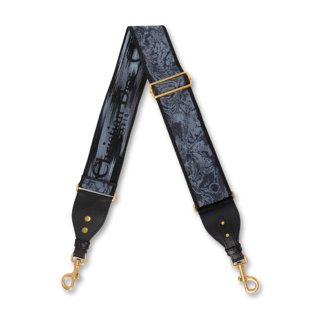 Dior Blue Canvas Toile de Jouy Sauvage Bag Strap