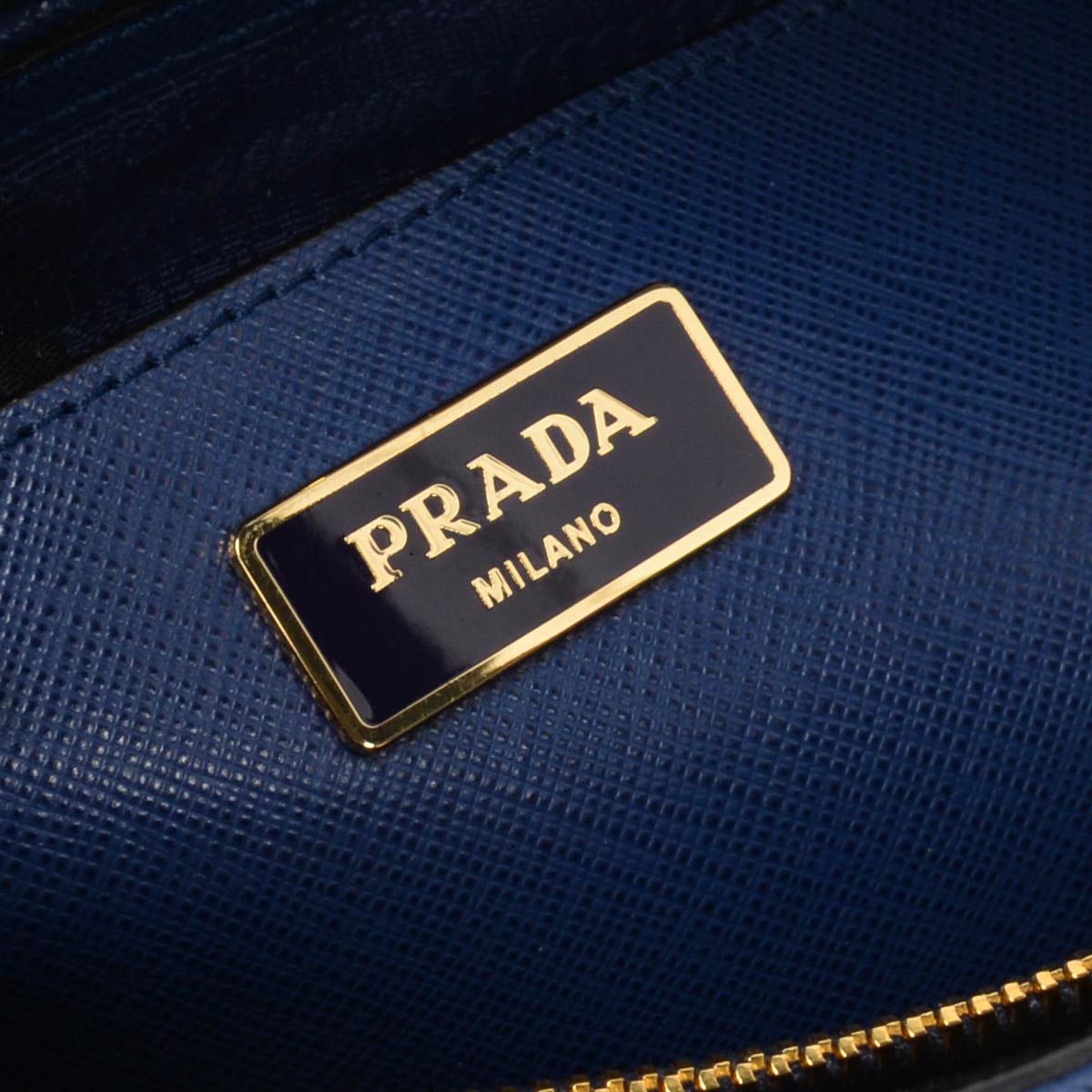 Prada Bluette Saffiano Small Promenade Tote