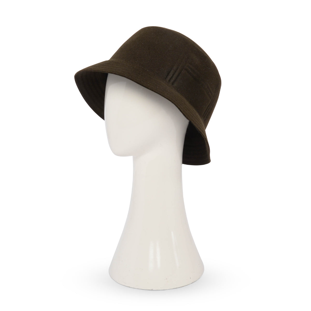 Hermes Khaki Rabbit Felt Dalton Bucket Hat