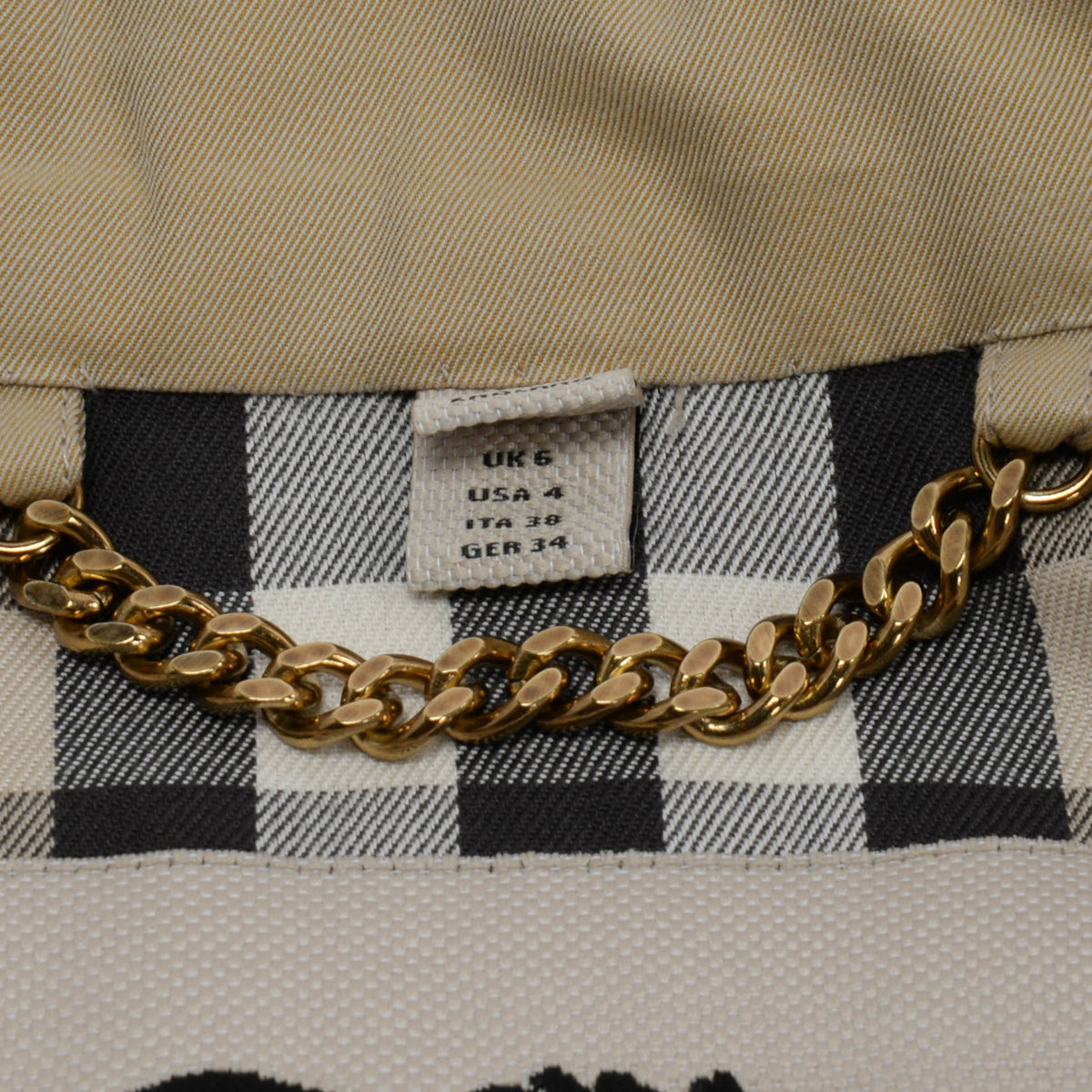 Burberry Honey Beige Cotton Medium Kensington Trench Coat UK 6