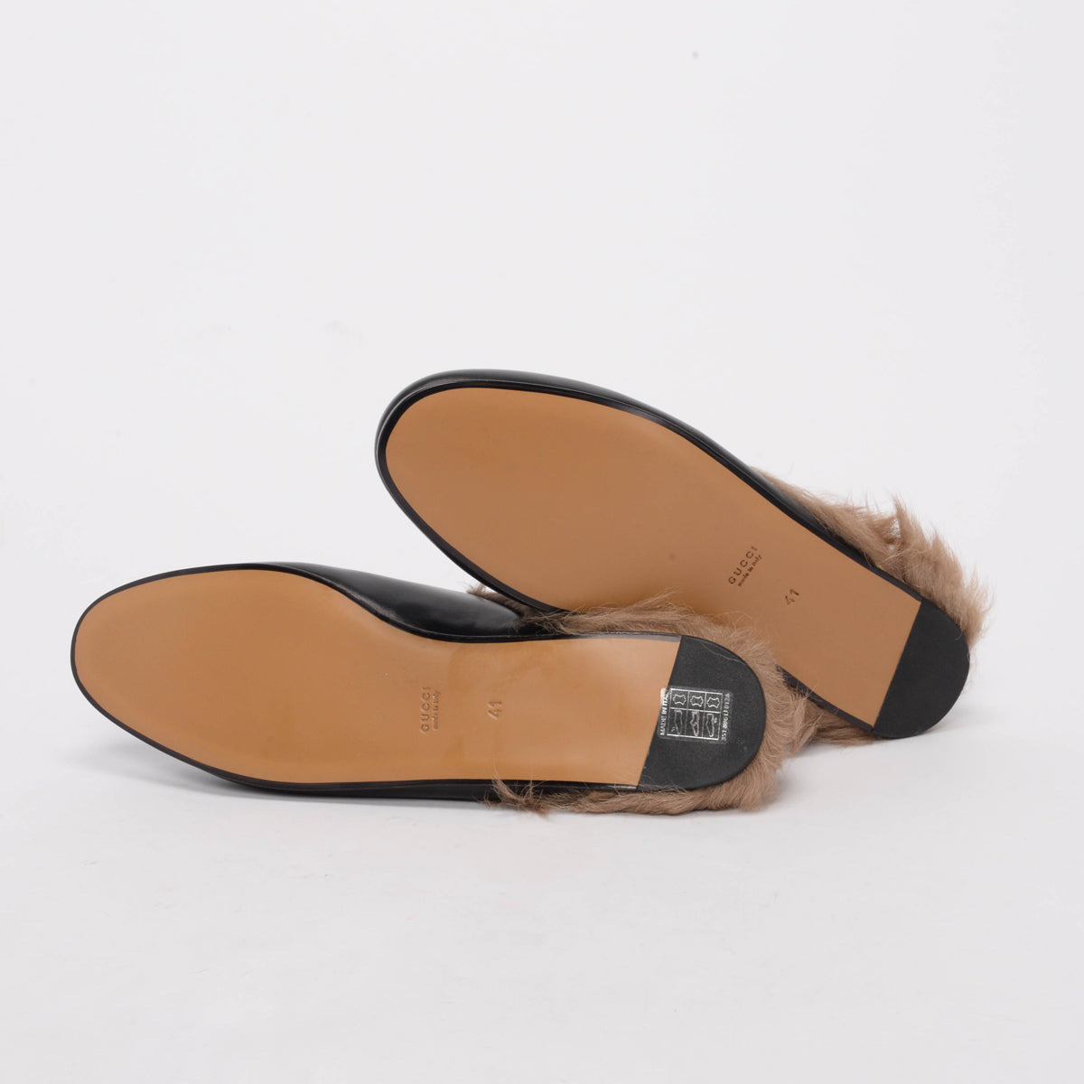 Gucci Black 2015 Re-Edition Princetown Slippers 41