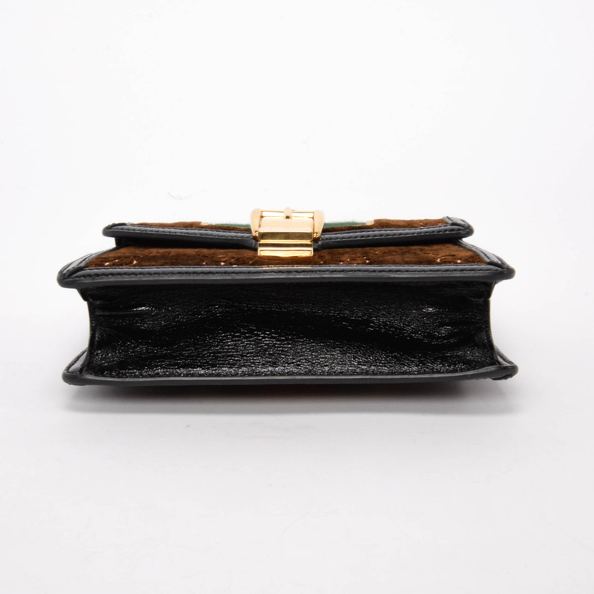 Gucci Brown GG Velvet Mini Sylvie Bag