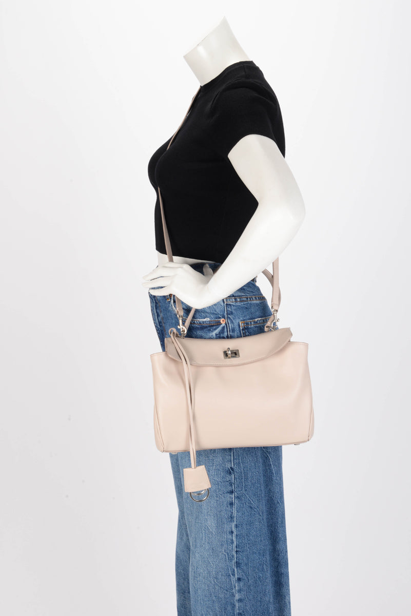 Balenciaga Almond Smooth Calfskin Small Rodeo Bag