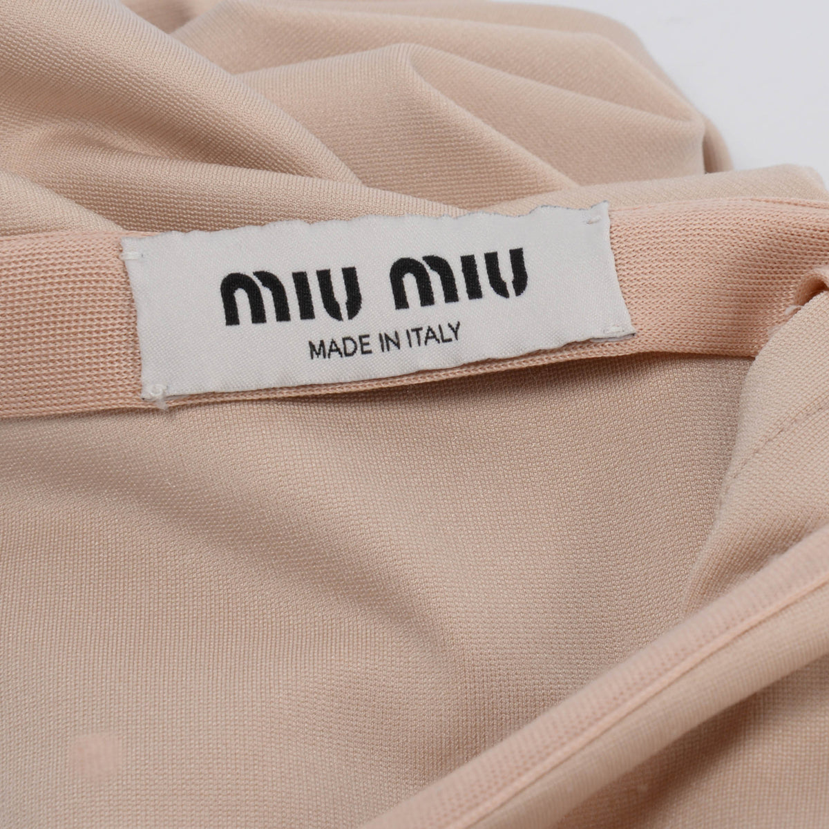 Miu Miu Cammeo Jersey Stretch Midi Skirt IT 36