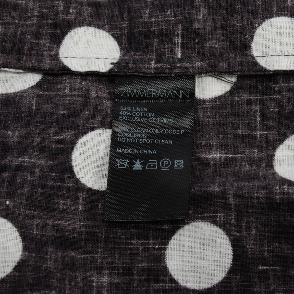 Zimmermann Black & White Linen Bellitude Wrap Skirt 0