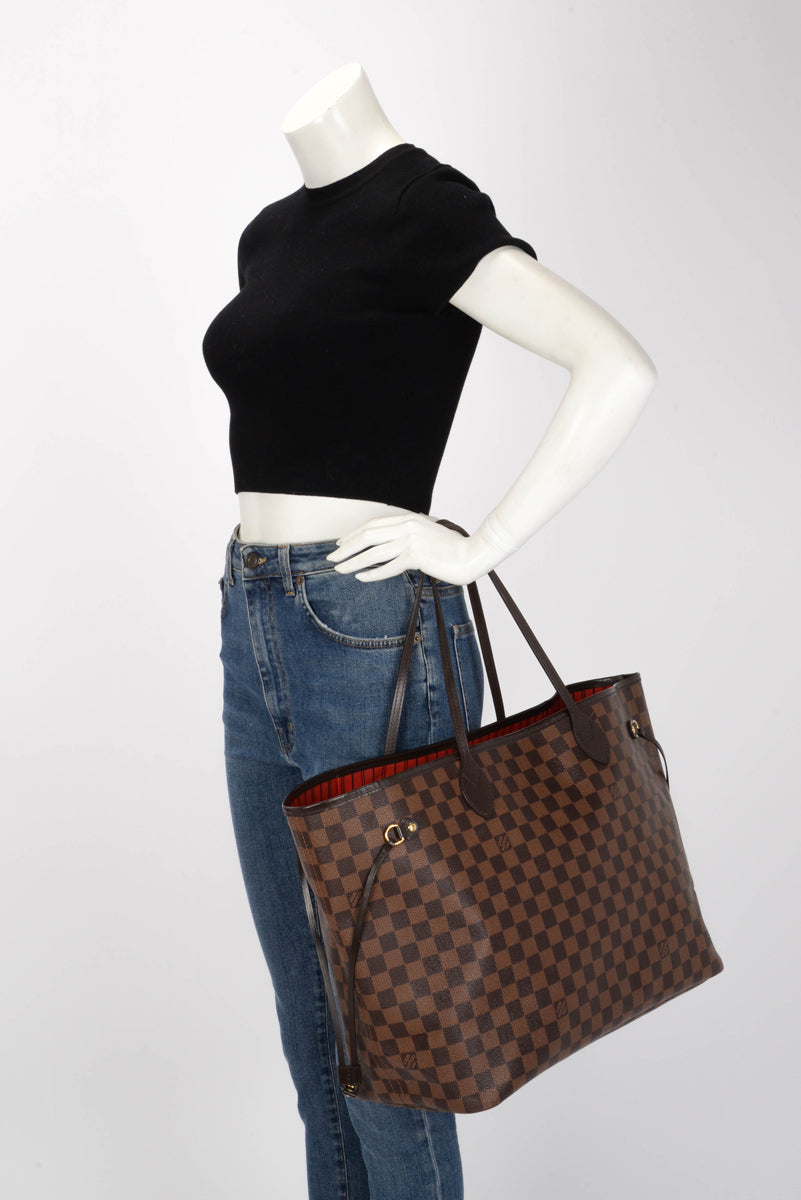 Louis Vuitton Damier Ebene Neverfull GM Tote