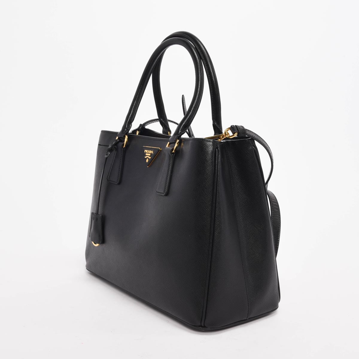 Prada Black Saffiano Lux Medium Galleria Tote