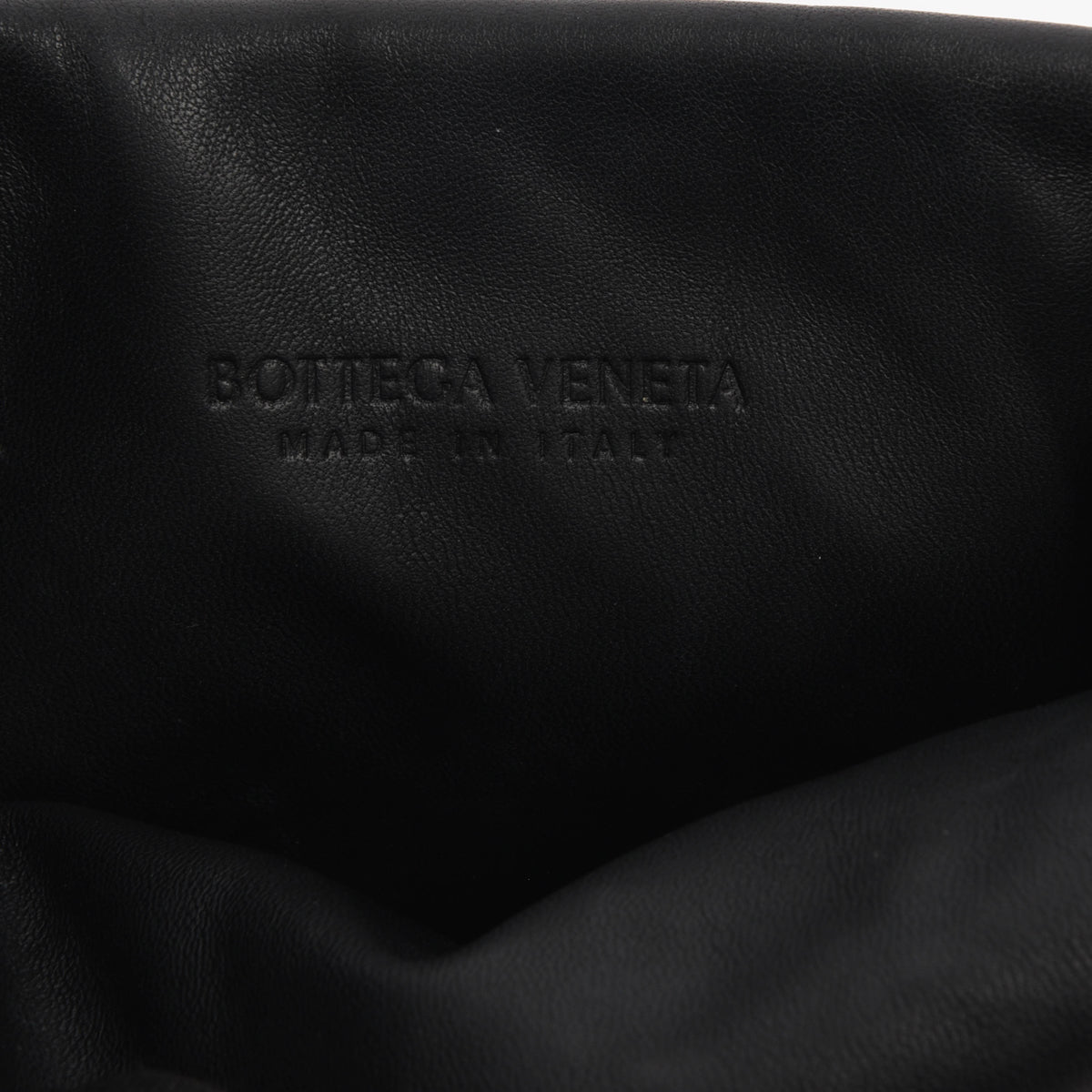 Bottega Veneta Black Intrecciato Small BV Fold Bag