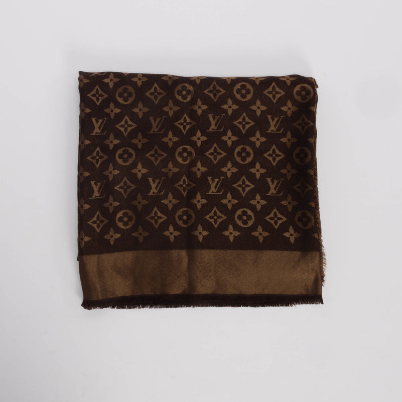 Louis Vuitton Brown Monogram Shine Shawl