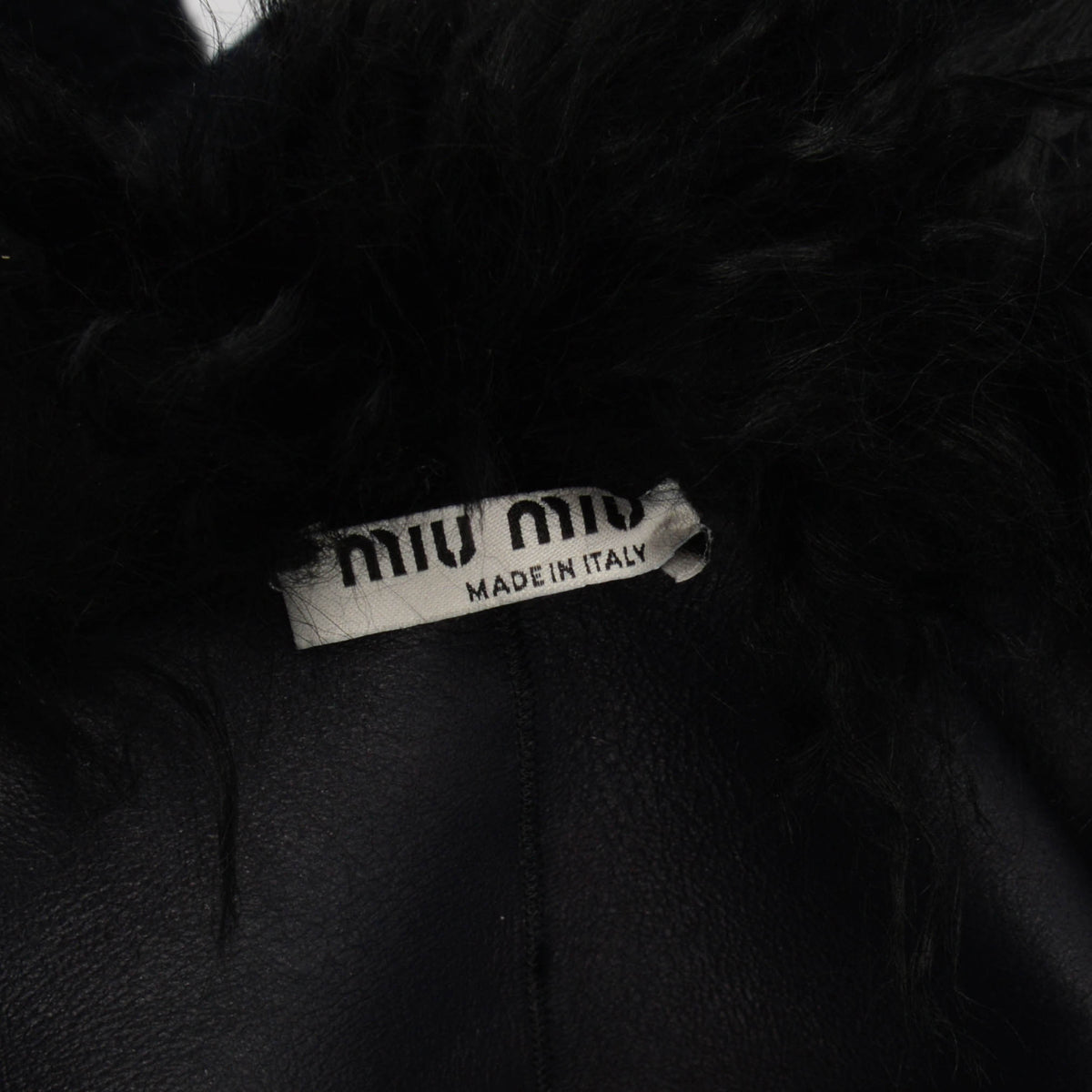 Miu Miu Midnight Blue Sheepskin Jacket IT 36