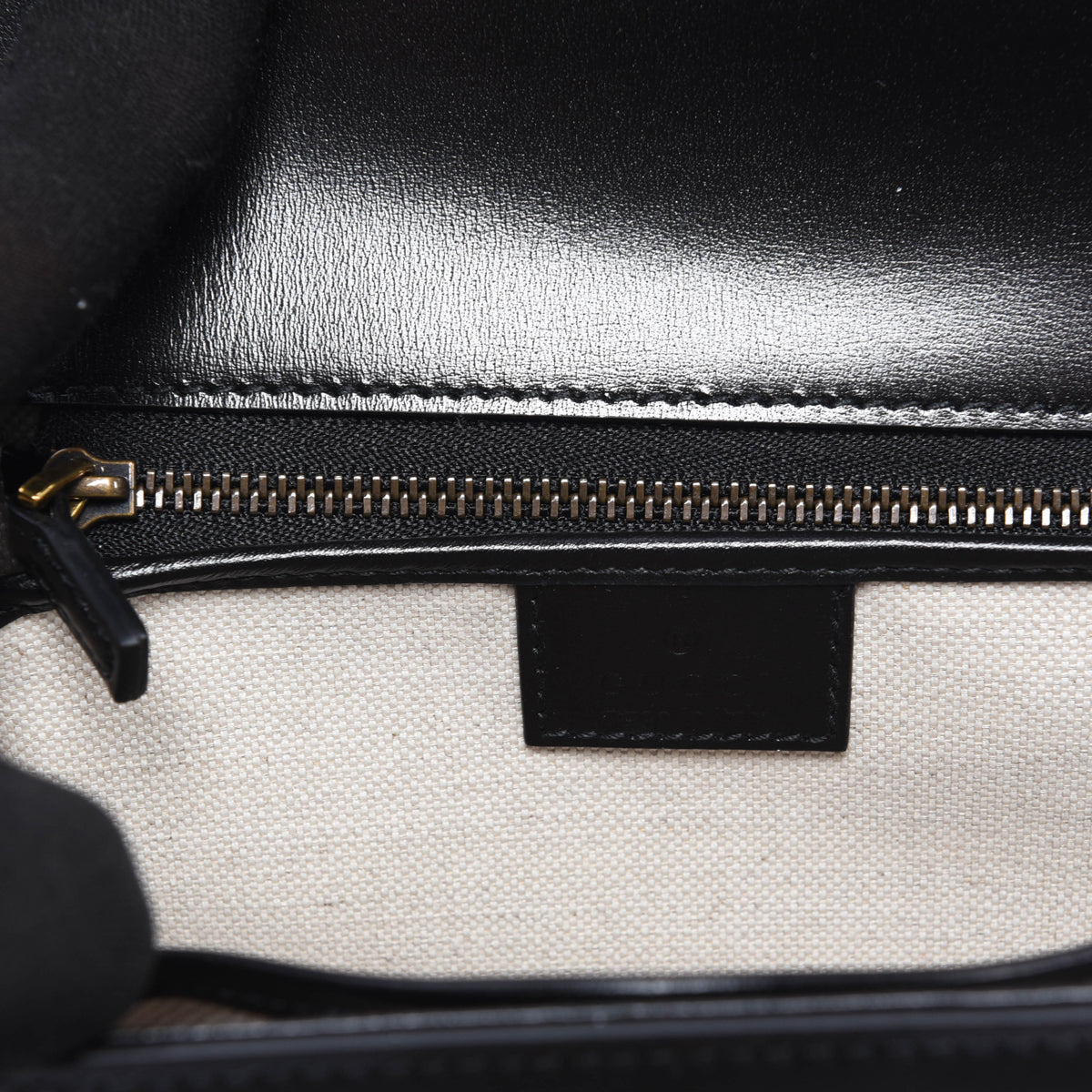 Gucci Black Calfskin Bamboo 1947 Small Bag