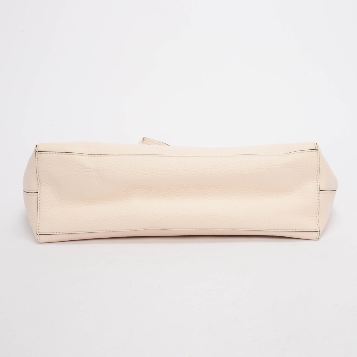 Valentino Ivory Grainy Calfskin Rockstud Tote