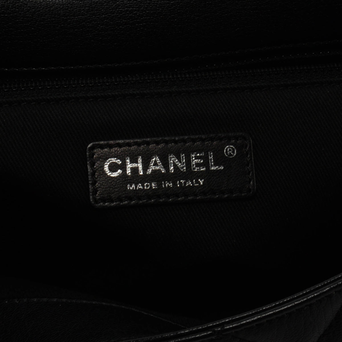 Chanel Black Quilted Goatskin Large City Rock Flap Bag