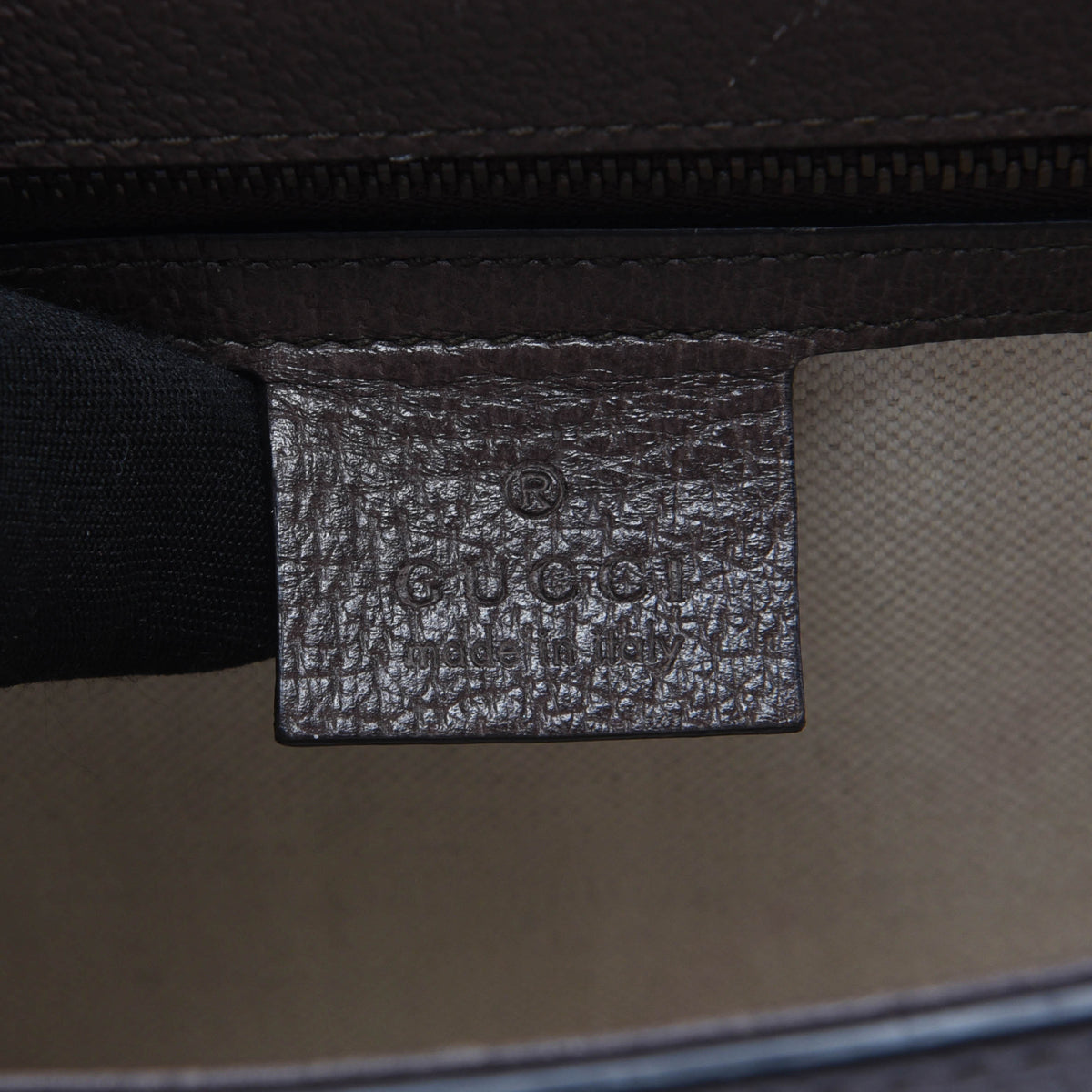 Gucci Brown Grained Calfskin Animalier Chain Bag