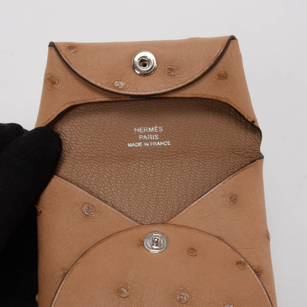 Hermes Buff Ostrich Bastia Coin Purse