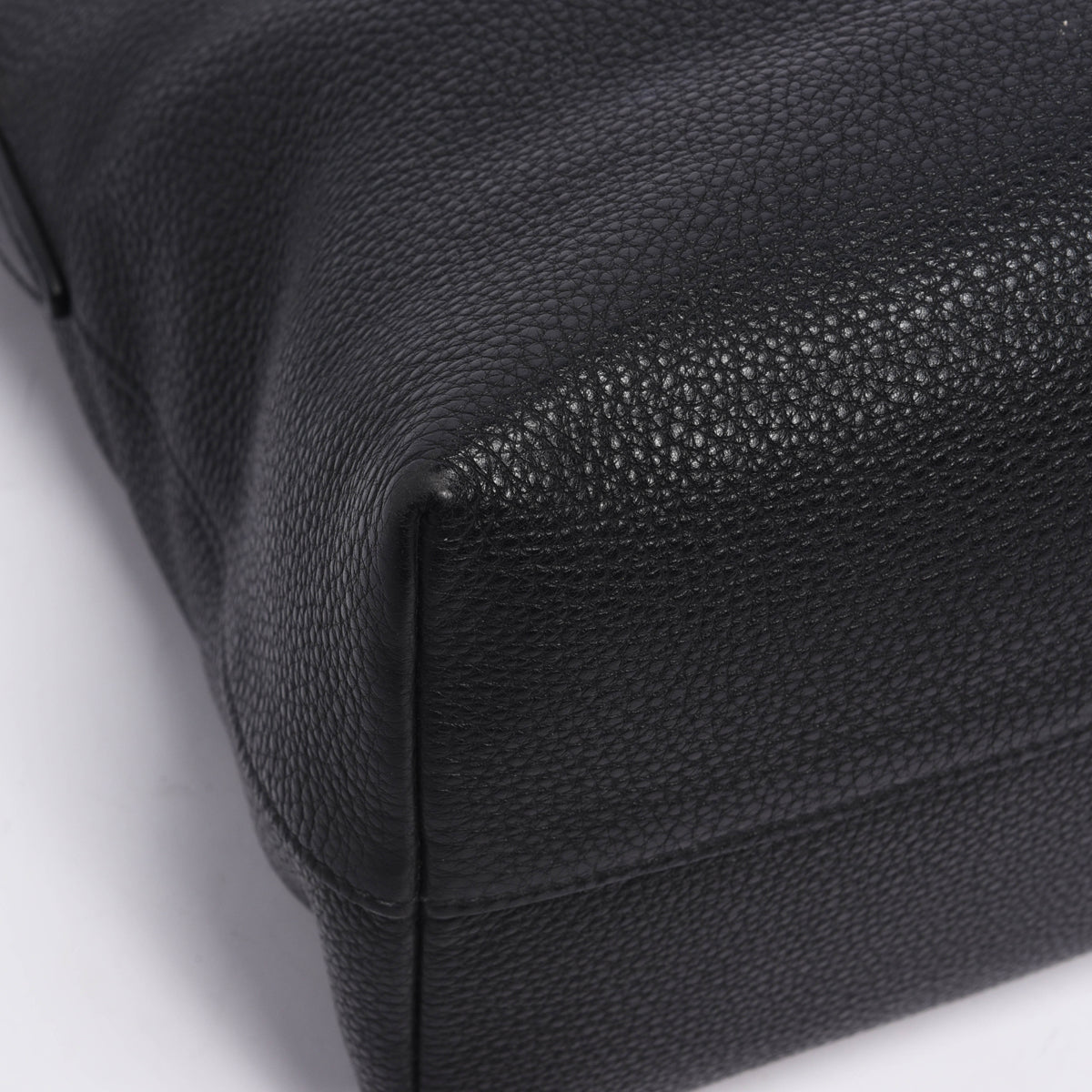 Prada Black Vitello Daino Top Handle Shoulder Bag