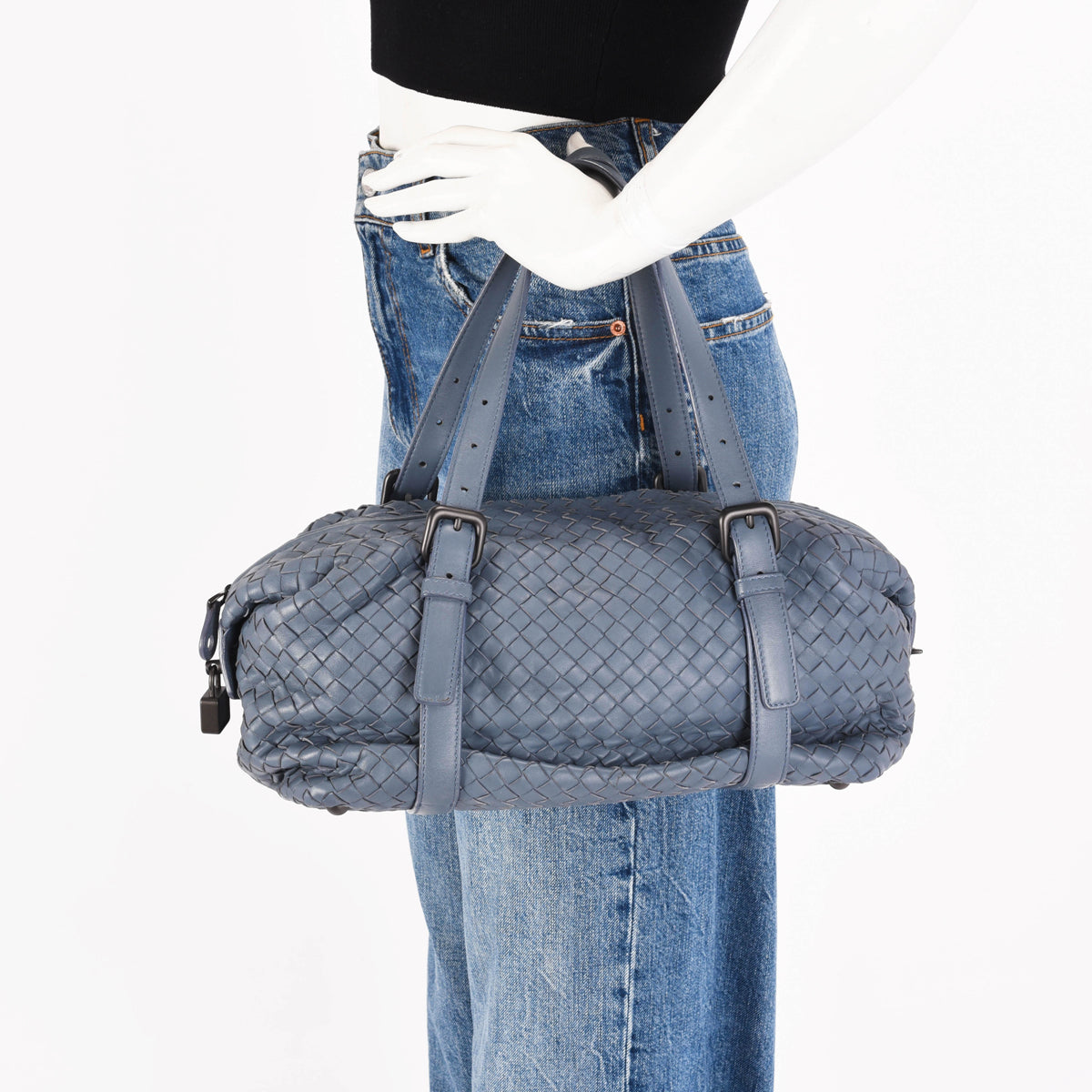 Bottega Veneta Light Purple Intrecciato Montaigne Bag