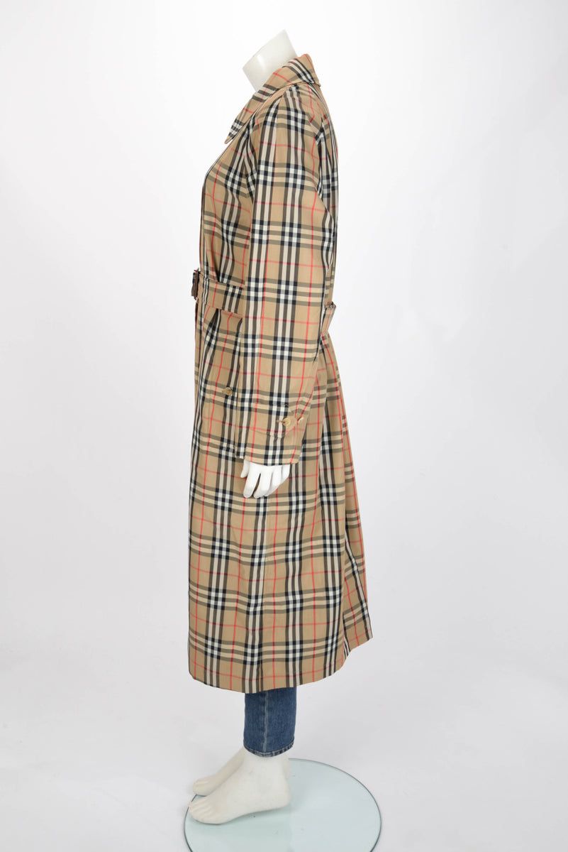 Burberry Archive Beige IP Check Kempton Coat UK 14