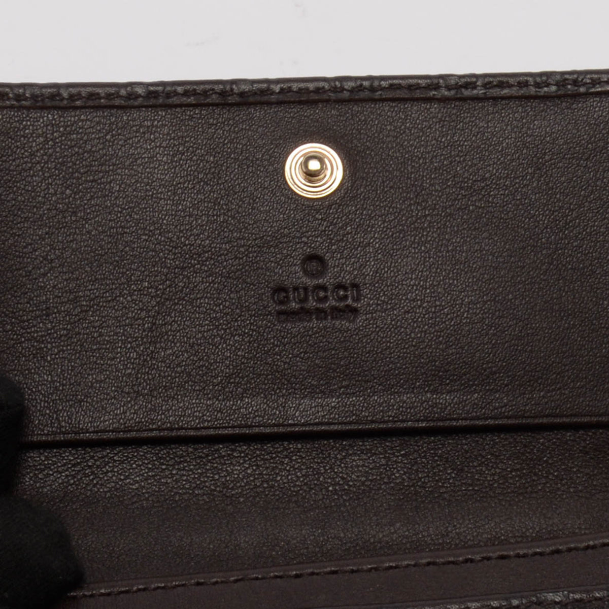 Gucci Brown Guccissima Leather Flap Wallet