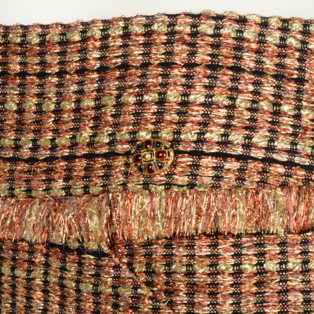 Chanel Metallic Tweed Paris to Egypt Skirt Suit