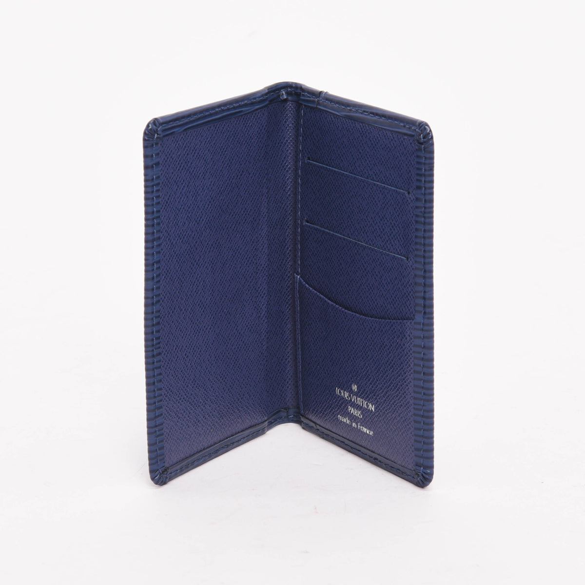 Louis Vuitton Myrtille Blue Epi Pocket Organiser Card Holder