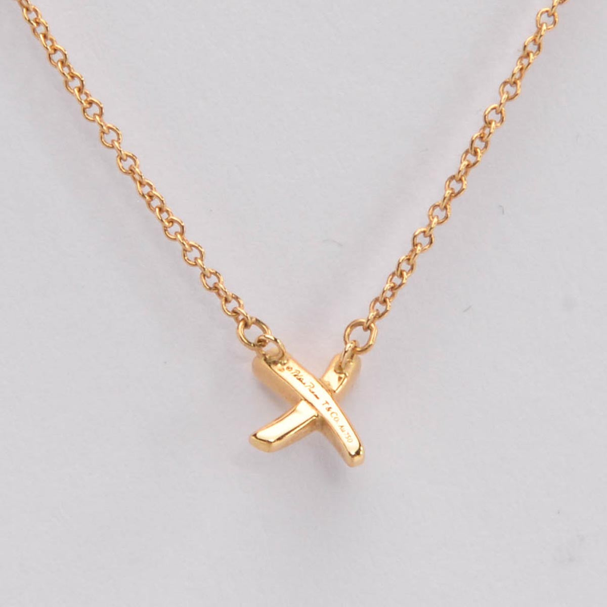 Tiffany & Co 18k Yellow Gold Paloma's Grafitti X Necklace