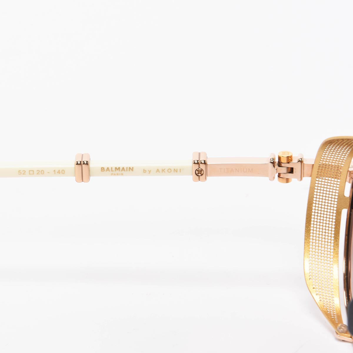 Balmain Cream & Gold Brigade Sunglasses