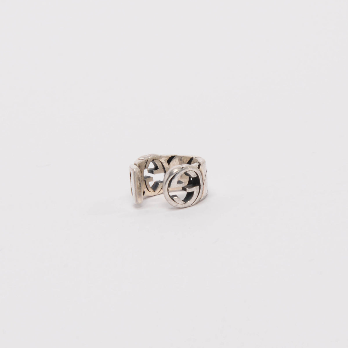 Gucci Silver Sterling Silver GG Interlocking Ear Cuff