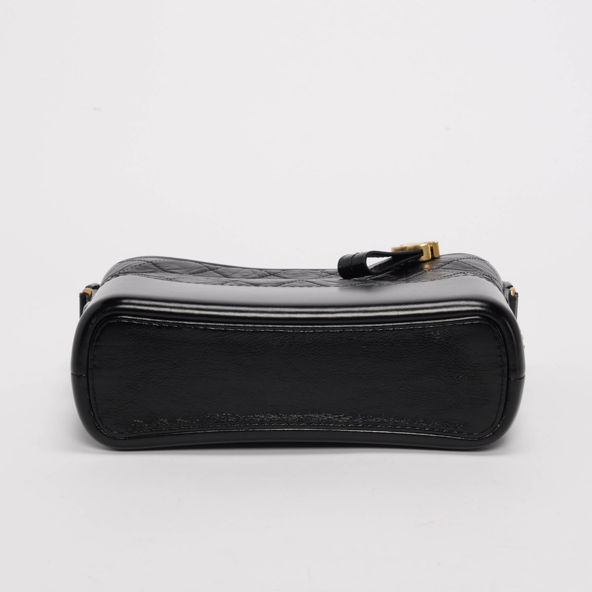Chanel Black Aged Calfskin Medium Gabrielle Hobo Bag