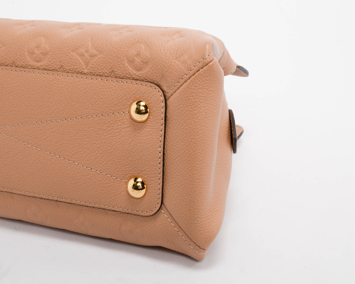 Louis Vuitton Dark Beige Monogram Empreinte Vosges MM Bag