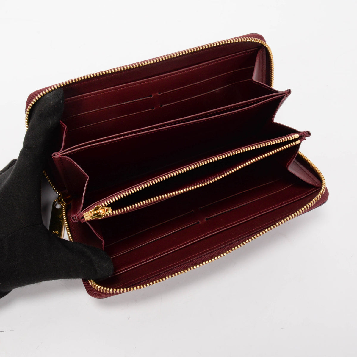 Louis Vuitton Griotte Vernis Long Zipped Wallet