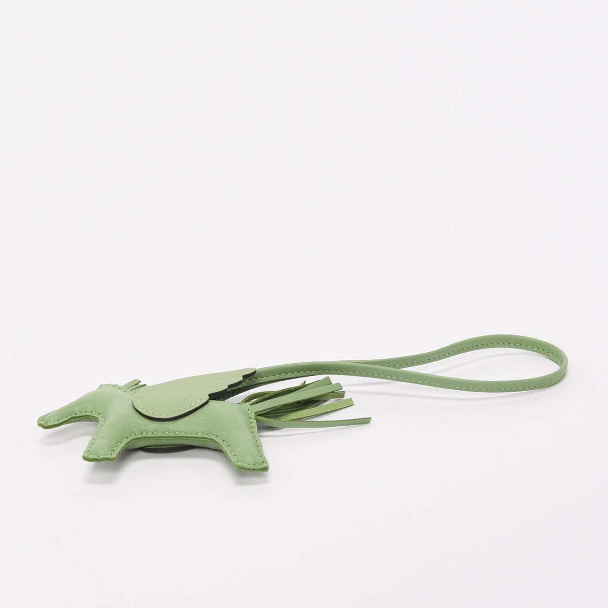 Hermes Vert Criquet Milo Lambskin Rodeo Pegase PM