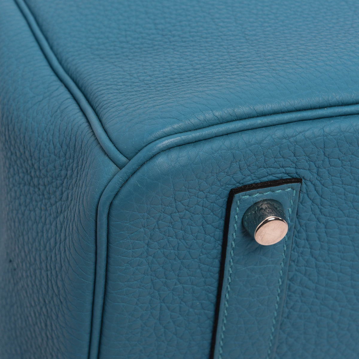 Hermes Blue Paon Togo Birkin 35 PHW