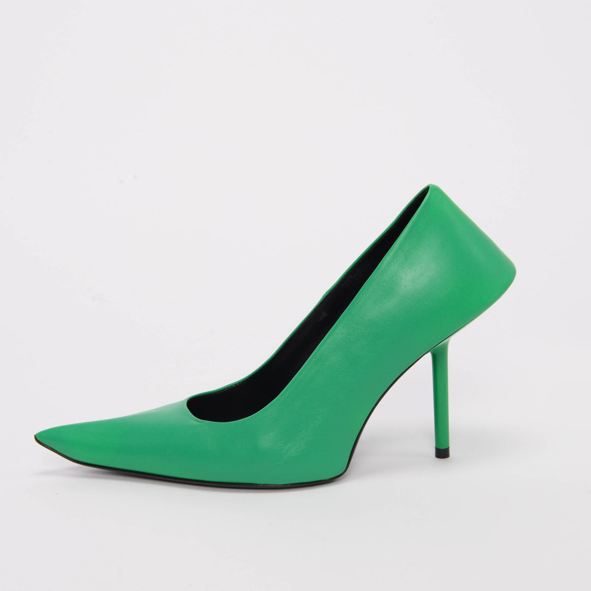 Balenciaga Green Shiny Calfskin Essex Pumps 37