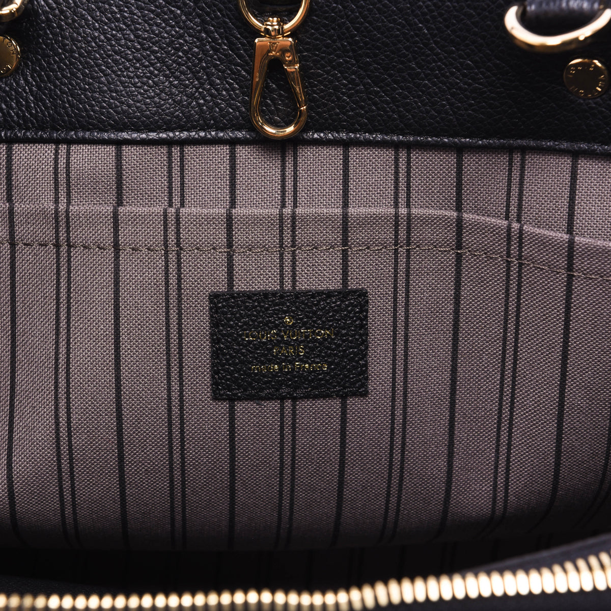 Louis Vuitton Black Monogram Empreinte Montaigne GM