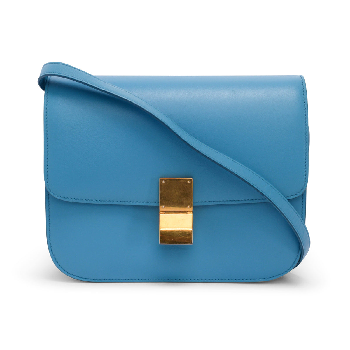 Celine Aqua Box Calf Classic Box Bag
