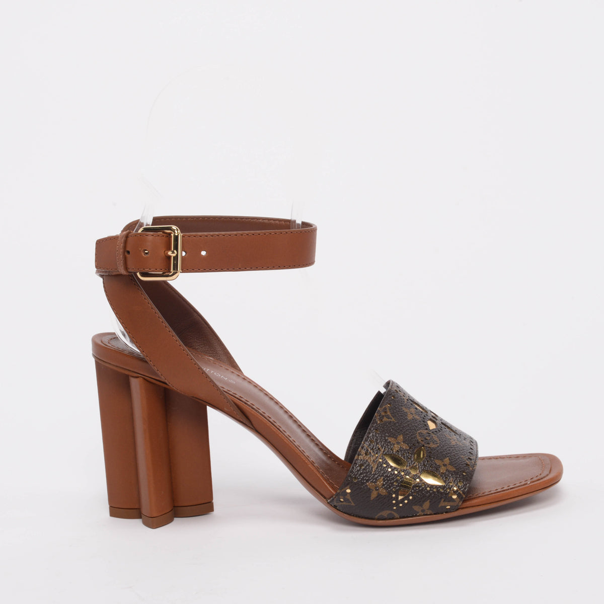 Louis Vuitton Tan Monogram Silhouette Sandals 41