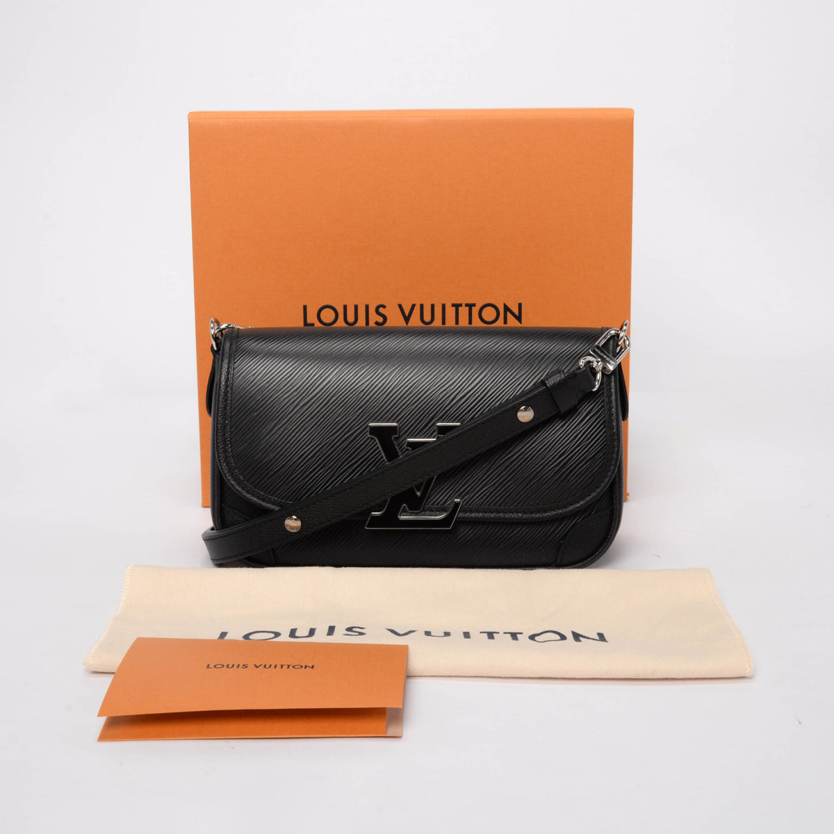 Louis Vuitton Black Epi Leather Buci Bag