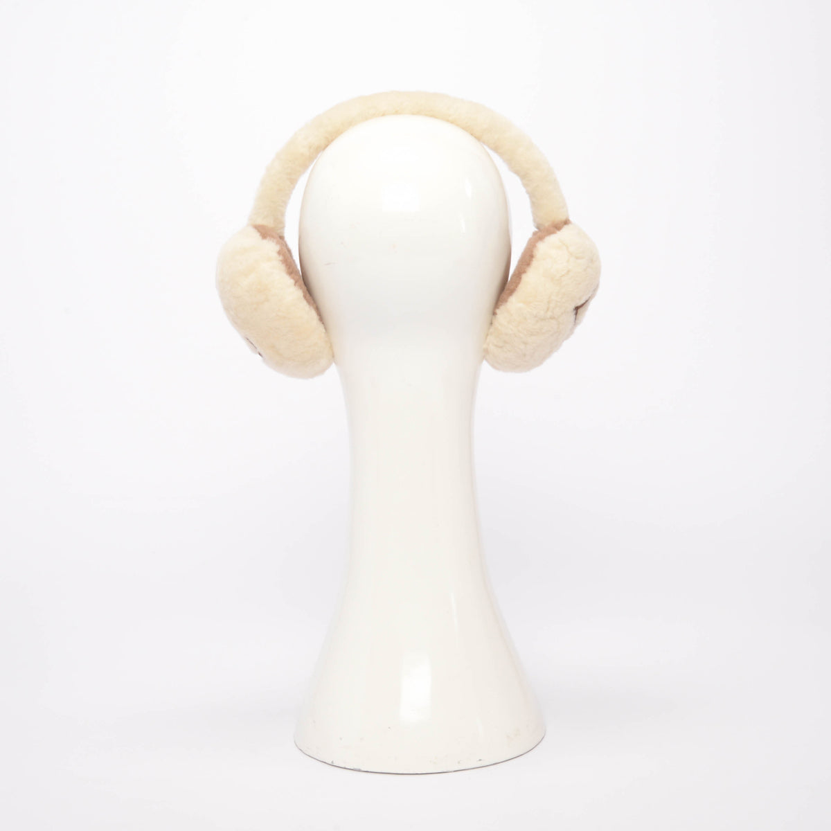 Louis Vuitton White Shearling LV Cloud Earmuffs