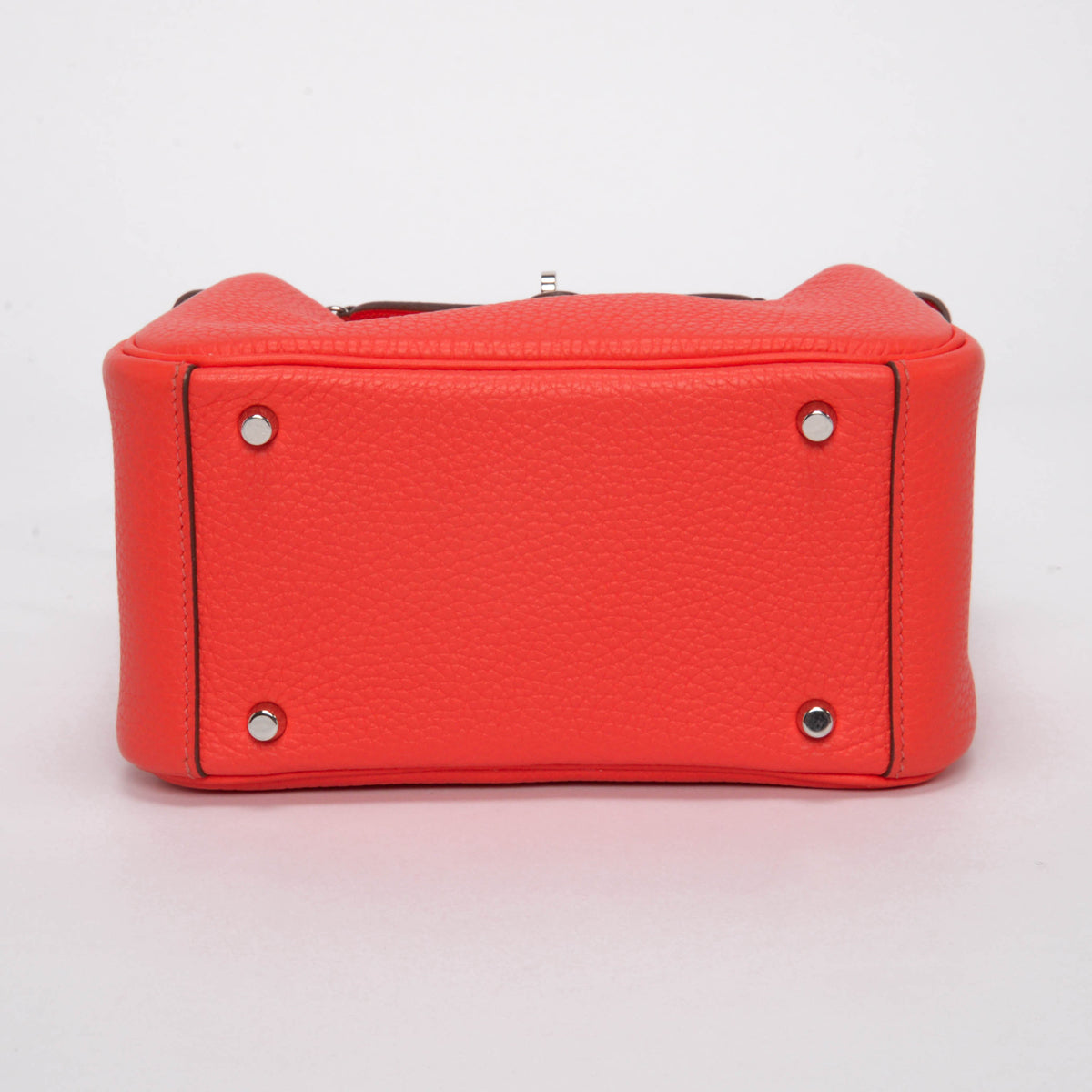 Hermes Rose Texas Clemence Mini Lindy 20