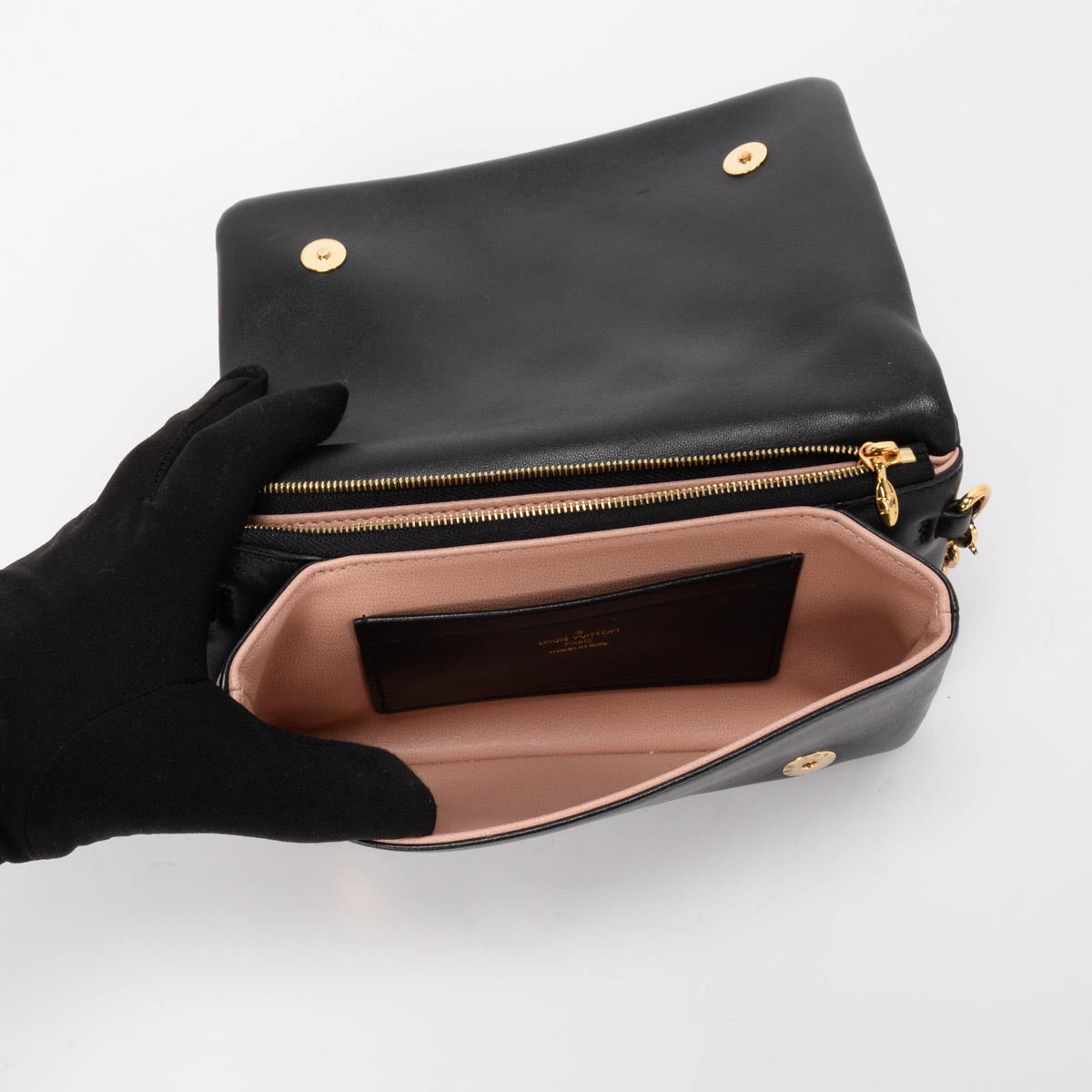 Louis Vuitton Black Monogram Lambskin Coussin Pochette