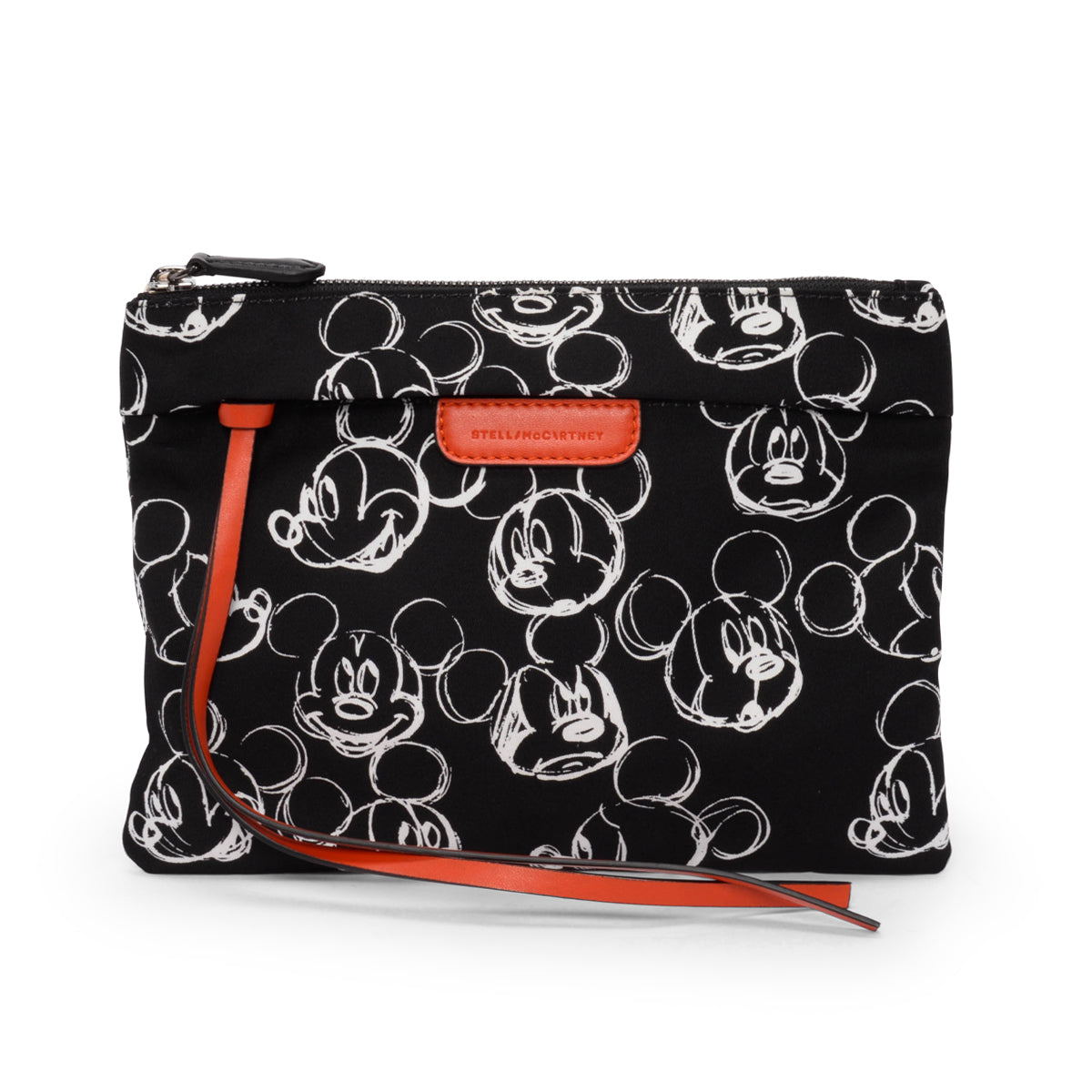 Stella McCartney Black & White Canvas Mickey Mouse Pouch
