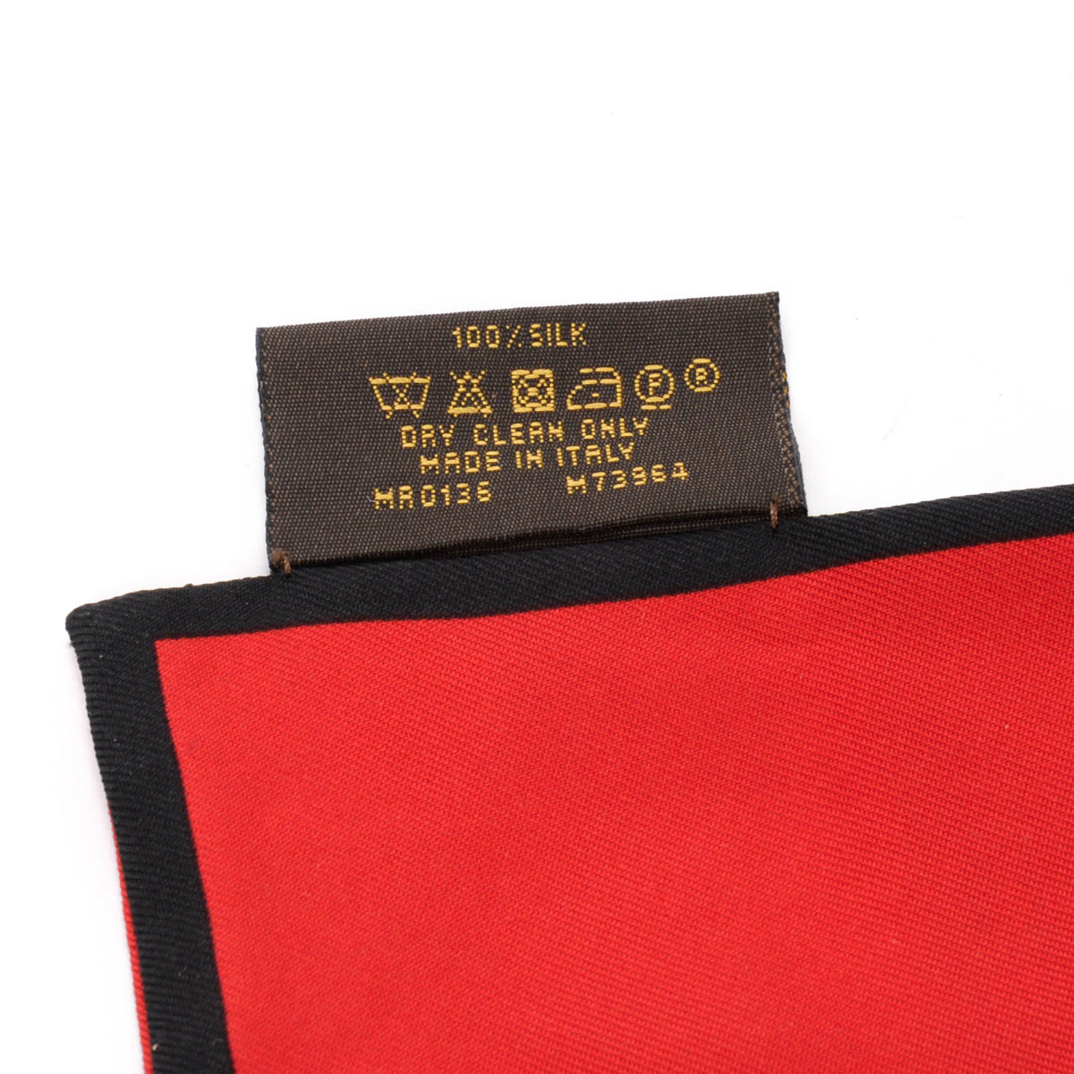 Louis Vuitton Beige & Red Silk Trunks Bandeau