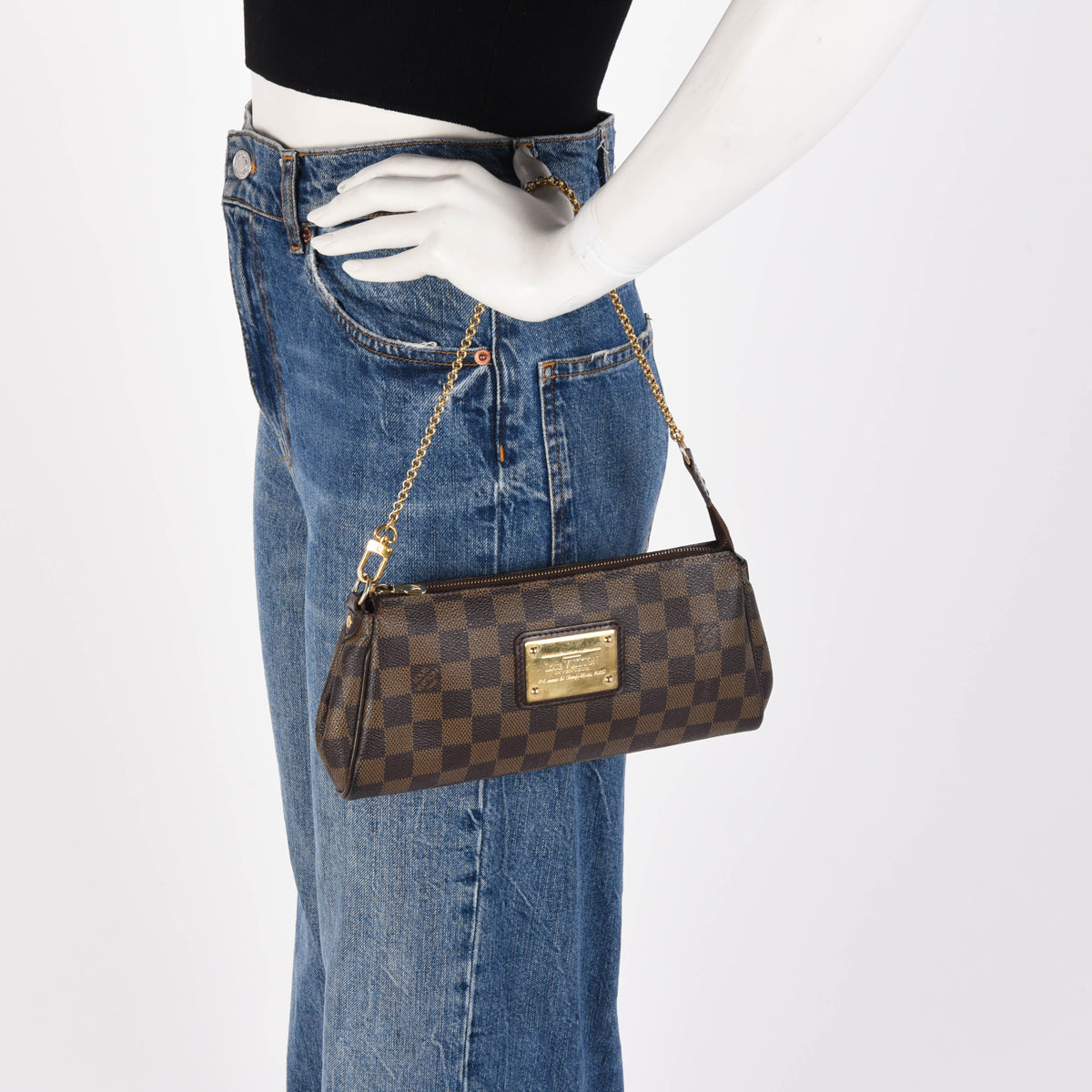 Louis Vuitton Damier Ebene Eva Clutch