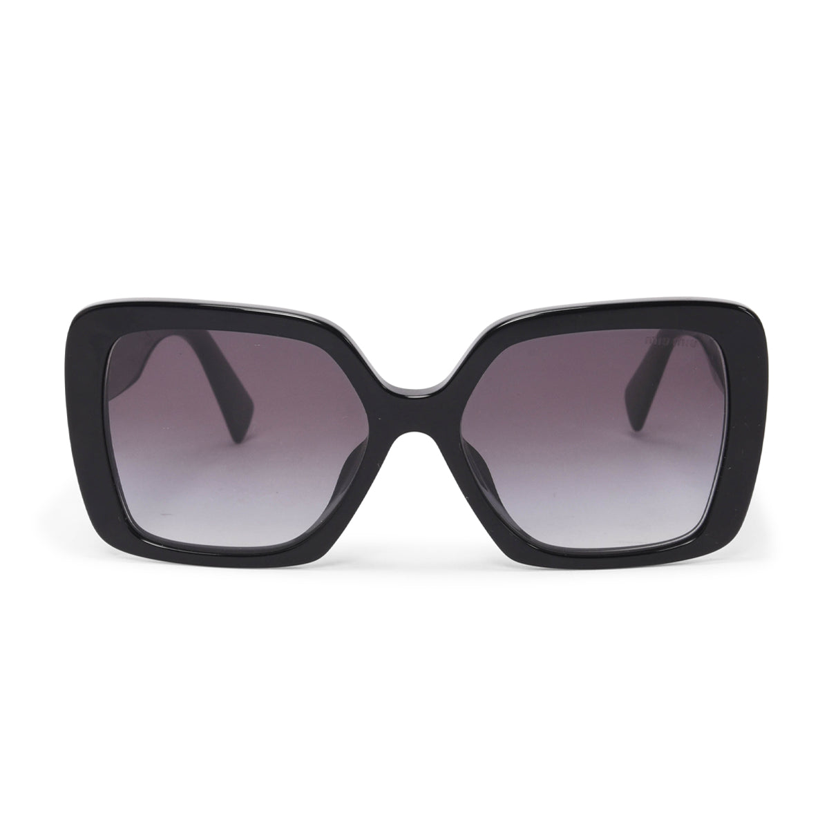 Miu Miu Black Acetate Logo Sunglasses