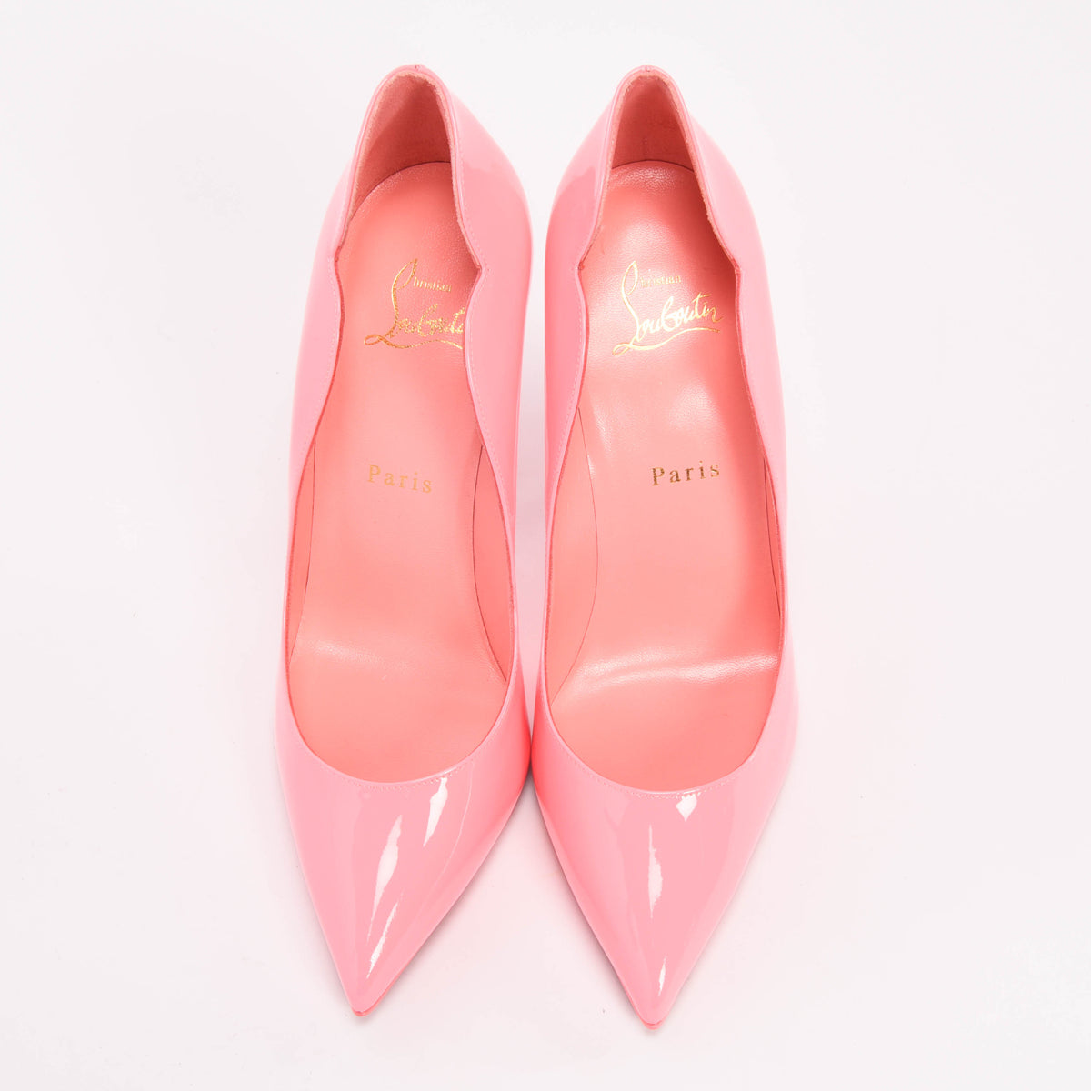 Christian Louboutin Bubble Gum Patent Hot Chick Pumps 38.5