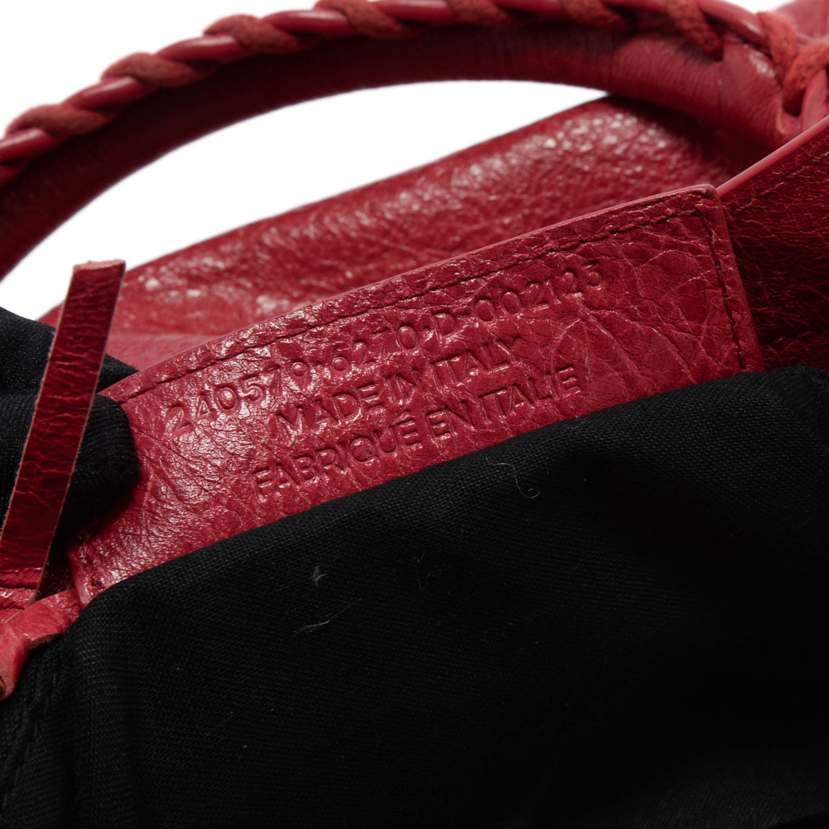 Balenciaga Raspberry Arena Lambskin Town Bag